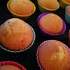 Cupcakes med bringebær på kefir: oppskrift trinn for trinn