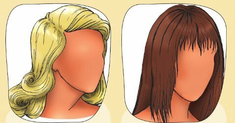Klassiske frisyrer for eiere av lange (L) og kort (til høyre), tynn hals