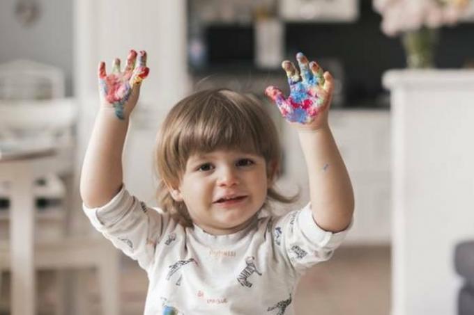 Hvordan lære et barn å tegne med håndflatene: TOP-4 former