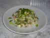 Salat med krabbe pinner og grønne erter