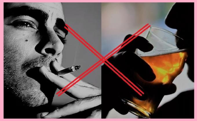 Grense dårlige vaner (røyke sigaretter og alkoholholdige drikkevarer)
